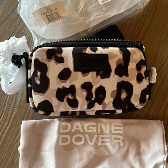 Dagne Dover Handbags - New! Dagne Dover leopard Mara phone sling hand bag